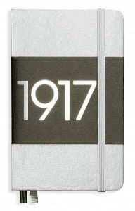 Zápisník Leuchtturm1917 - notebook A6-prázdný-stříbrný