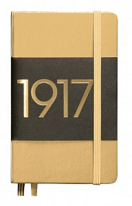 Zápisník Leuchtturm1917 - notebook A6-prázdný-zlatý