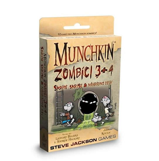 Munchkin Zombíci 3+4 - Karetní hra - rozšíření