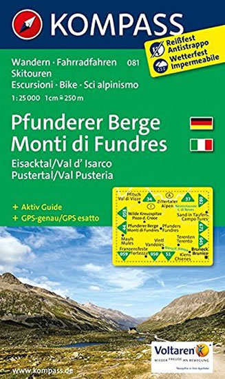 Pfunderer Berge   081          KOM 1:25T