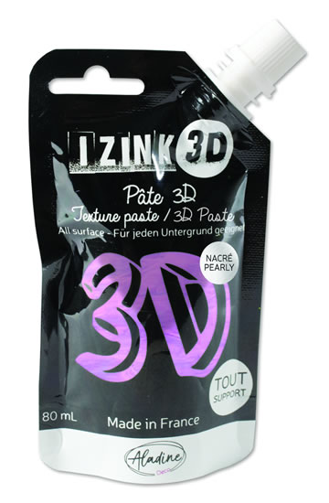 IZINK 3D reliéfní pasta 80 ml/ amethyst, perleťová fialová