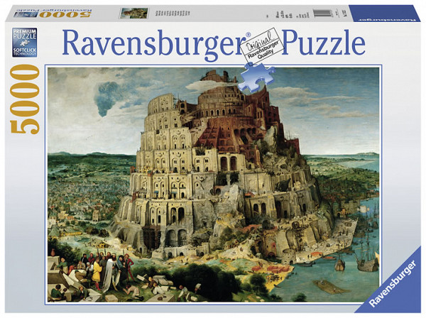 Puzzle Brueghel starší: Stavba babylonské věže/5000 dílků