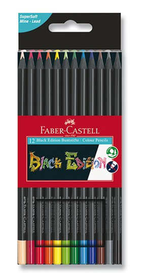 Faber - Castell Pastelky trojhranné Black Edition 12 ks