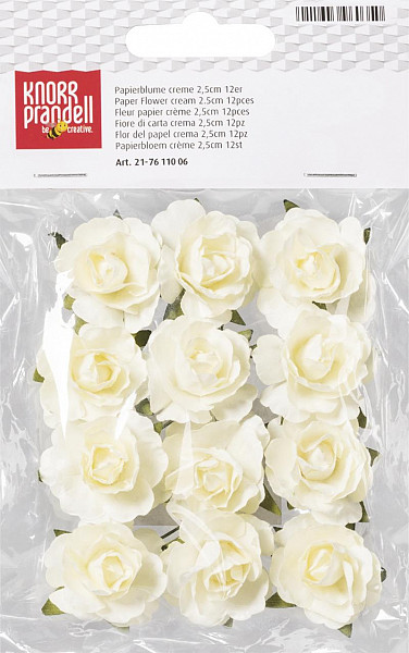 Knorr Prandell Papírové květiny - krémové 12 ks