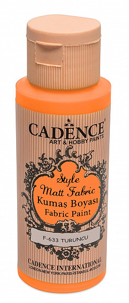 Cadence Klasická textilní barva Style Matt Fabric 50 ml - oranžová