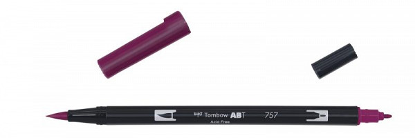 Tombow Oboustranný štětcový fix ABT - port red