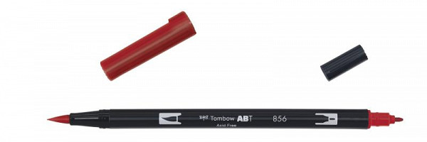 Tombow Oboustranný štětcový fix ABT - poppy red
