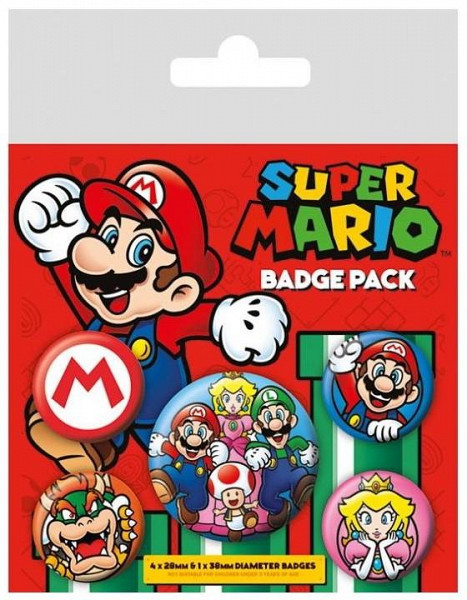Set odznaků - Super Mario