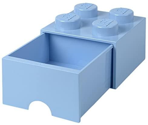 Úložný box LEGO s šuplíkem 4 - světle modrý