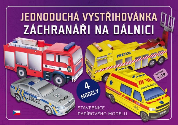 Jednoduchá vystřihovánka Záchranáři na dálnici