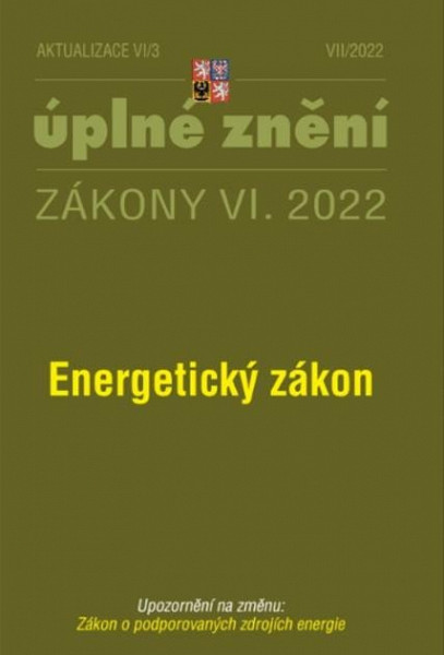 Aktualizace VI/3 2022 Energetický zákon, Zákon o podporovaných zdrojích energie