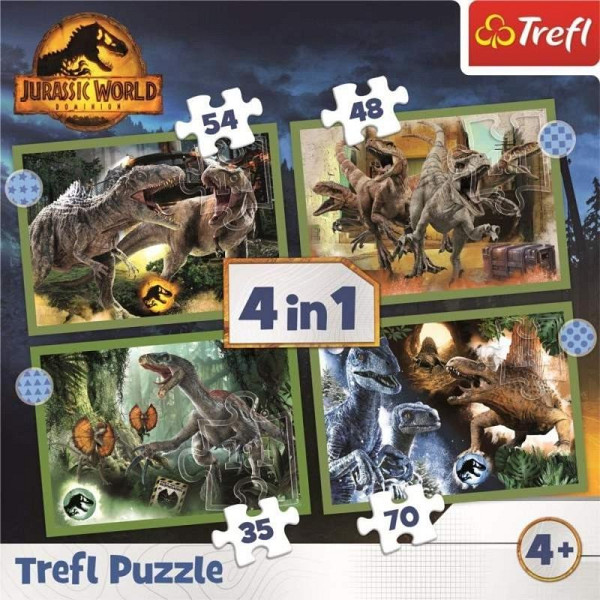 Puzzle Jurský svět Nadvláda 4v1