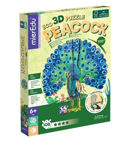 ECO 3D Puzzle Páv