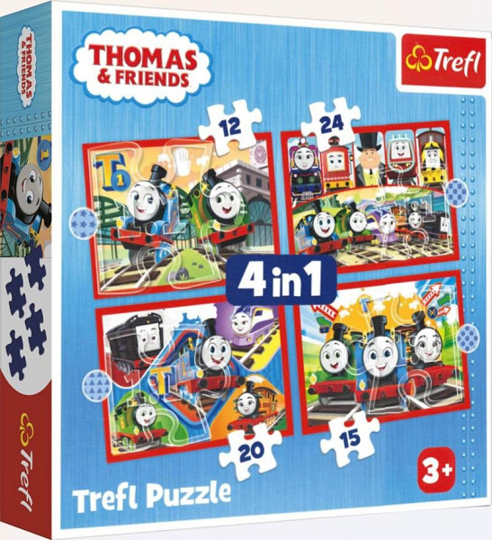 Puzzle Mašinka Tomáš 4v1