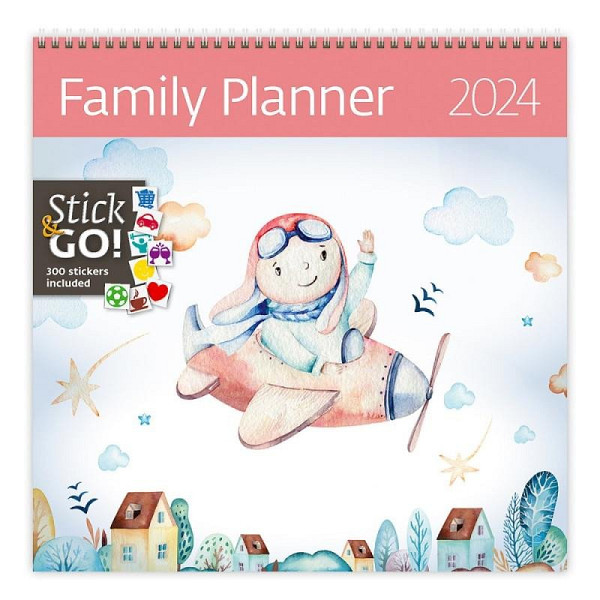 Kalendář nástěnný 2024 - Family Planner