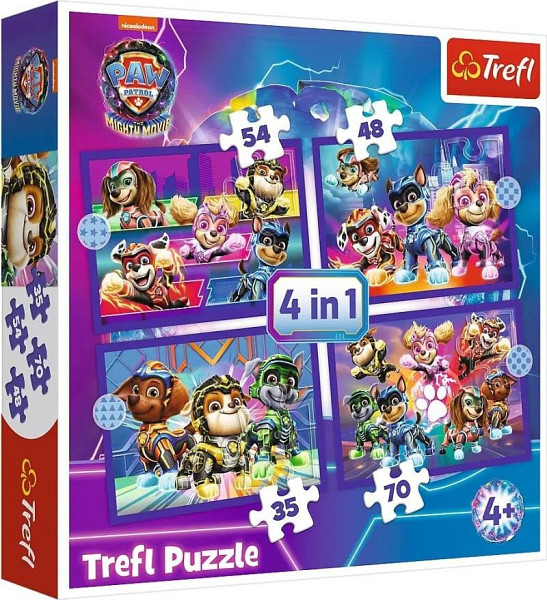 Puzzle Tlapková patrola Hrdinové 4v1