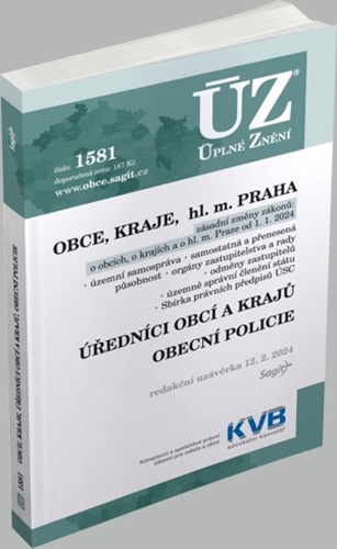 ÚZ 1581 Obce, kraje