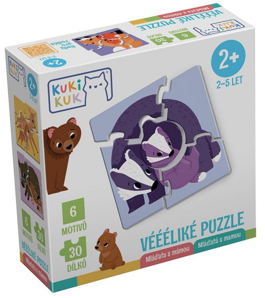 Véééliké puzzle Mláďata s mámou