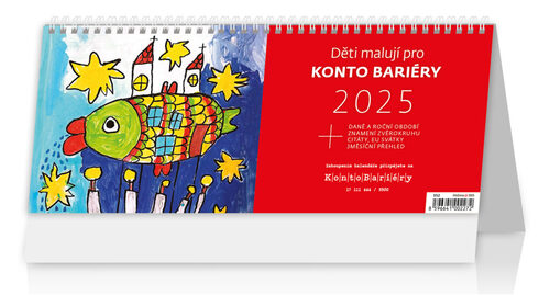 Kalendář stolní 2025 - Děti malují pro Konto Bariéry