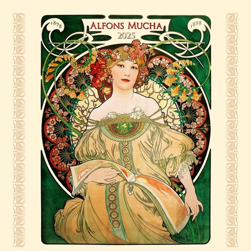 Alfons Mucha 2025 - nástěnný kalendář