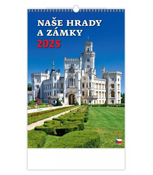 Kalendář nástěnný 2025 - Naše hrady a zámky