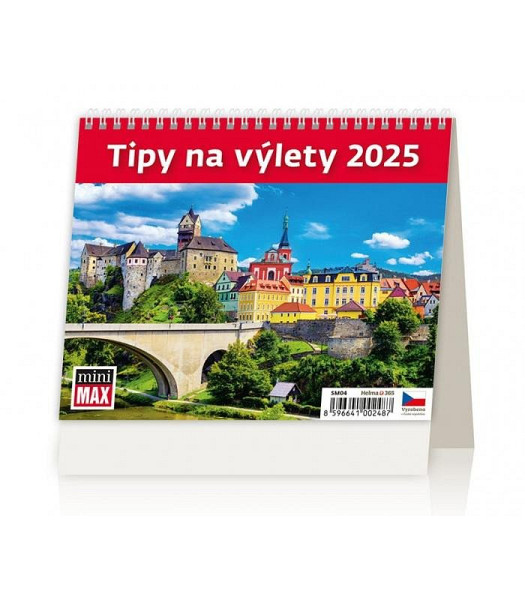 Kalendář stolní 2025 - MiniMax Tipy na výlety