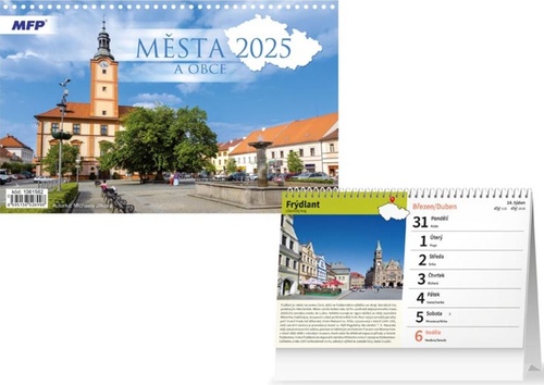 Města a obce 2025 - stolní kalendář