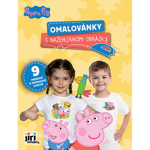 Omalovánky s nažehlovacími obrázky Prasátko Peppa