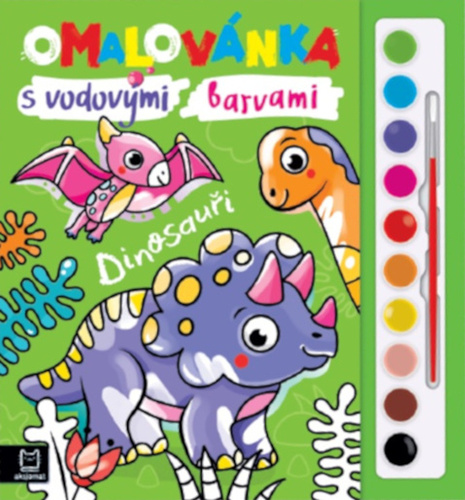 Omalovánka s vodovými barvami Dinosauři