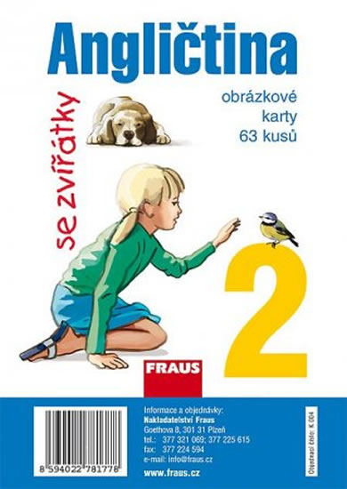 Angličtina se zvířátky 2 - obrázkové karty