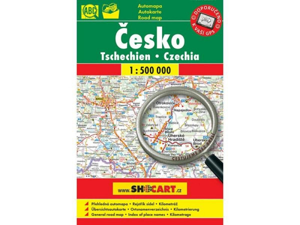 Automapa: Česko 1:500 000 (cestujeme bez brýlí)