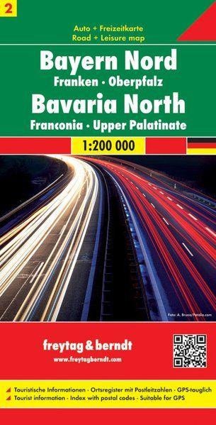 Bayern Nord & Mitte/Bavorsko-sever,střed 1:200T/automapa