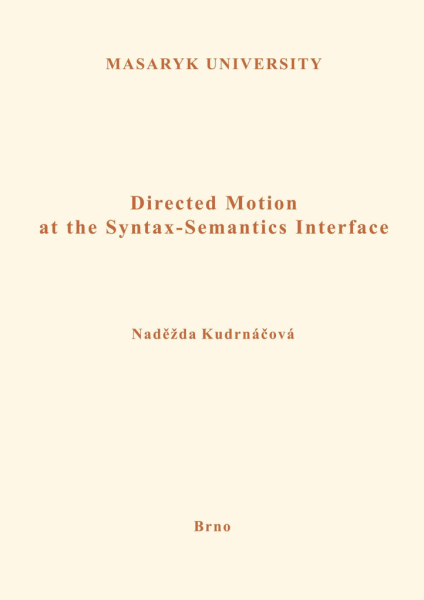 E-kniha Directed Motion at the Syntax-Semantics Interface