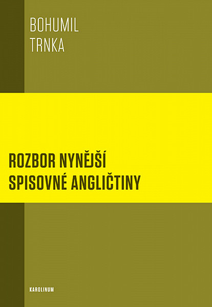 E-kniha Rozbor nynější spisovné angličtiny