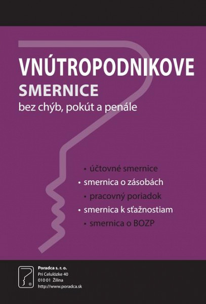 E-kniha Vnútropodnikové smernice (Bez chýb, pokút a penále)