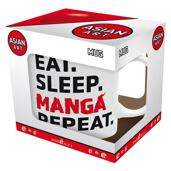 Eat, Sleep, Manga, Repeat keramický hrnek 320 ml