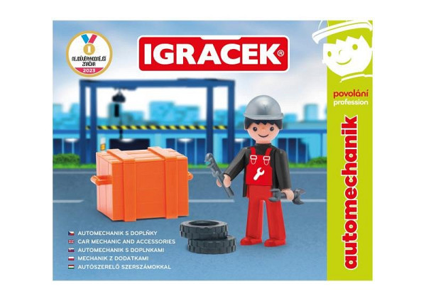 Igráček Automechanik - figurka s nářadím