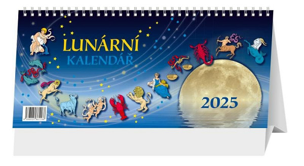 Kalendář 2025 Lunární, stolní, 29,7 x 13,8 cm