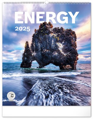 Kalendář 2025 nástěnný: Energie, 48 × 56 cm