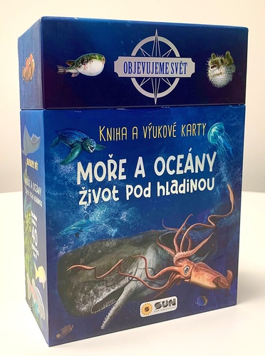 Kniha a výukové karty Moře a oceány - Objevujeme svět