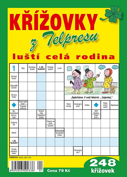 Křížovky z Telpresu luští celá rodina - 248 křížovek 2/2024