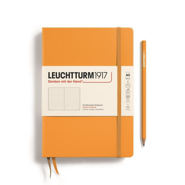 Leuchtturm1917 Zápisník Rising Sun Medium A5 tečkovaný