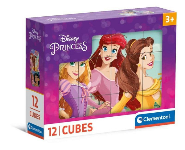 Obrázkové kostky Disney Princess 12 ks