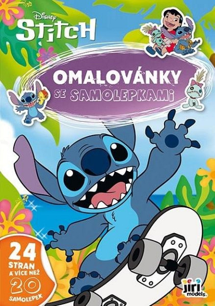 Omalovánky A4 se samolepkami Lilo & Stitch