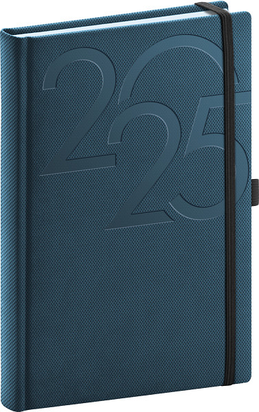 NOTIQUE Denní diář Ajax 2025, modrý, 15 x 21 cm