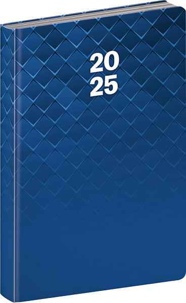 NOTIQUE Denní diář Cambio 2025, modrý, 15 x 21 cm