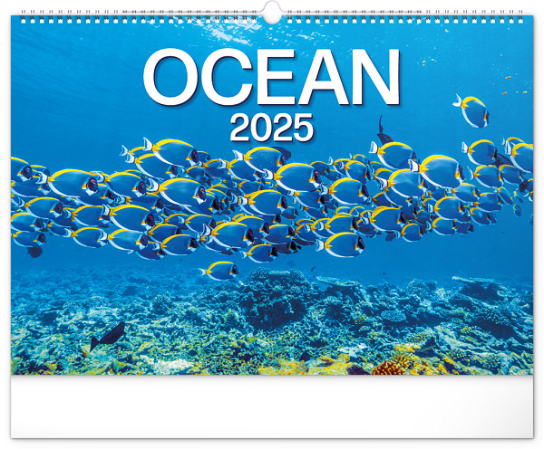 NOTIQUE Nástěnný kalendář Oceán 2025, 48 x 33 cm