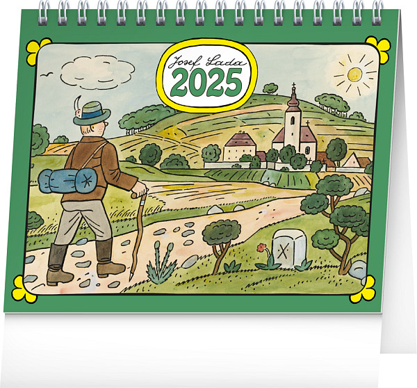 NOTIQUE Stolní kalendář Josef Lada 2025, 16,5 x 13 cm