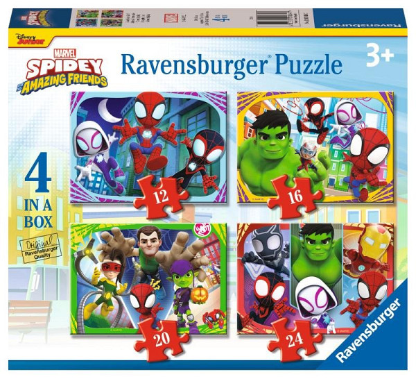 Puzzle Spidey a jeho úžasní přátelé 4v1