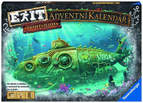 Ravensburger EXIT Adventní kalendář Ponorka